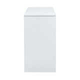 White decorative wooden TV / storage cabinet with two sliding barn doors, available for bedroom, 47276471
