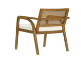 Mid-Century Modern Dining Chairs Set of 2, Upholstered Wood Frame Dining Chairs with Natural Rattan N768P489279W