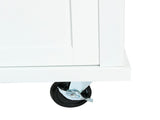 Kitchen Cart with Rubber wood Drop-Leaf Countertop ,Cabinet door internal storage racks,Kitchen 57726272