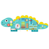 11-in-1 Dinosaur Activity Wall Busy Board Panels-- Wooden Sensory Toy-Green 13357473