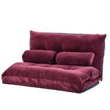 ZNTS Orisfur. Lazy Sofa Adjustable Folding Futon Sofa Video Gaming Sofa with Two Pillows WF195034AAD