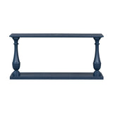 U_STYLE Vintage Sofa Table Console Table with Luxurious Pine Veneer and Elegance Vase-Leg Design,for N711P261924V