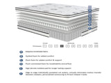 12-inch Full Mattress Highly Breathable Quilted Cover Hybrid Mattress, White, Plush Foam Mattress in B011P213353