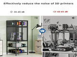 3D Printer Cabinet with Double Layer 3D Printer Filament Storage Rack, T-Shaped Filament Bar & 03024378