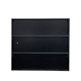 Black Glass Door Shoe Box Shoe Storage Cabinet With RGB Led Light W331P235039