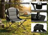 2 Pack Heavy Duty Folding Camping 330 LBS Capacity, 600D Oxford Padded Portable Outdoor Lawn 76847008