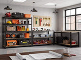 72"H Garage Shelving Unit Heavy Duty 1500LBS 5 Tier Storage Shelves Adjustable Shelf Rack for Garage 81311218