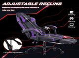 Video Game Chairs for Adults, PU Leather Gaming Chair with Footrest, 360&degSwivel Adjustable Lumbar 34429644