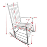 BALCONY PORCH ADULT ROCKING CHAIR - WHITE W2297P143351