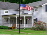 Flag Pole Kit for Outside House in Ground, 25FT Sectional Aluminum Extra Thick Flagpole, 5x3 US 38173656