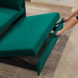 MH" Sleeper Sofa Bed w/USB Port, 3-in-1 adjustable sleeper with pull-out bed, 2 lumbar pillows and W1193137590