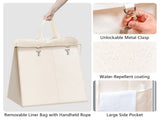 Laundry Hamper with Wheels,140L Rolling Laundry Hamper,2-Section Rolling Laundry Hamper with 47755168