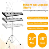 30 Notes Percussion Glockenspiel with Mallets Sticks Stand 88035831