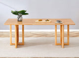 Chinese country retro solid wood table, simple modern imitation rattan table, wooden W1151P154592
