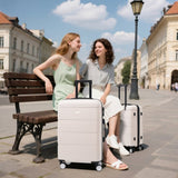 Hardshell Luggage Sets 3 Piece Double Spinner Wheels Suitcase with Handle Password Lock, Lightweight N732P308497U