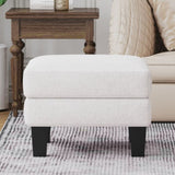 Fabric Ottoman Beige W109741865