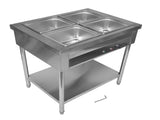 4-Pan Commercial Food Warmer, Professional Buffet Catering Food Warmer, Electric Steam Table, 15727590