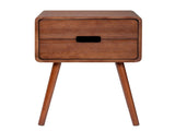 Wood Nightstand End Side Table with Drawer & Solid Wood Legs for Living Room, Bedroom 80414139