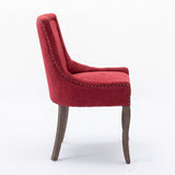 A&A Furniture,Ultra Side Dining Chair,Thickened fabric chairs with neutrally toned solid wood W1143P151494