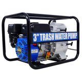 ZNTS Trash Pump 3 inch, 209cc 7HP 4 stroke OHV ENGINE, Gas Powered Full Trash Water Pump 50 ft Discharge W465134909