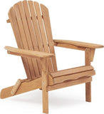 Wooden Outdoor Folding Adirondack Chair Set of 2 Wood Lounge Patio Chair for Garden,Garden, Lawn, W139058473
