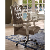 ZNTS Vintage Grey and Bone White Swivel Chair with Lift B062P189123