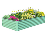 6x3x1.5ft Galvanized Raised Garden Bed, Outdoor Planter Garden Boxes Large Metal Planter Box for W1859P197897