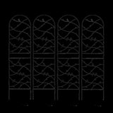 4 Pack Metal Garden Trellis 71" x 19.7" Rustproof Trellis for Climbing Plants Outdoor Flower Support W1586P268006