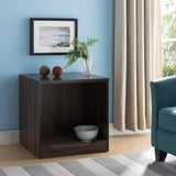 Modern Pet End Table with Removable Mat in Dark Walnut B107130842