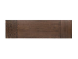 Capri 59-90.5" Solid Oak Wood 6-8 Seat Extendable Leaf Dining Table, Dark Brown Red Oak B2719P395576