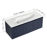 Soft Close Doors Bathroom Vanity Without Sink,48 Inch For Small Bathroom,BVB05848NBL W999119849