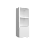 Wall Cabinet 43.3" H, with 1 Door and 3 Shelves, White B097P250867