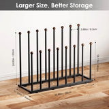 ZNTS Boot Rack Organizer for 8 Pairs, Free Standing Boot Storage Metal Shoe Rack Fit for Tall Boots 37432276