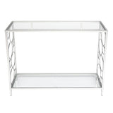 Toughened Glass Panel Console Table---Circle Shape 36052261