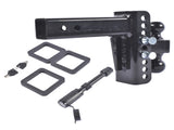 Adjustable Trailer Hitch Fits 2.5" Receiver 6-Inch Drop/Rise 2" & 2-5/16" Ball 22000 LBS GTW with 72415064