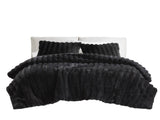 Ultrasoft Faux Fur Ribbed Comforter Set Full/Queen B035P294134