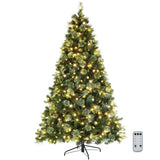 7ft Automatic Tree Structure PE PVC Material 650 Lights Warm Color 9 Modes With Remote Control 1200 25279170