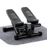 ZNTS Mini Fitness Stepper, Hydraulic Fitness Stepper with Resistance Bands and Display, Silent Design, 93159575