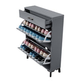 Shoe Storage Cabinet for Entryway, Free Standing Shoe Organizer with 2 Flip Drawers, Hidden Shoe W578124378