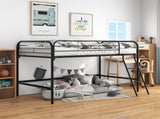 Metal Twin Loft Bed , Twin Size High Loft Bed Black W84041894