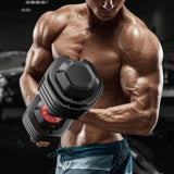 Adjustable Dumbbell Set, 10 in 1 Free Dumbbell for Men and Women, Black Dumbbell for Home Gym, Full W2277P168421