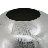 12.5x12.5x15" Aluminum Vase, Silver Streaks W2078P316668