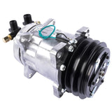 ZNTS New Air Conditioning Compressor TM16 Shuttle Bus 12V with 2 Grooves Z0006398A 47510648