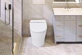 Heated Seat Smart Toilet without Bidet, Upmarket Compact Dual Flush Toilet 1/1.28 GPF, Tank less WF314230AAA