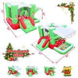 ZNTS Christmas Jump 'n Slide Inflatable Bouncer for Kids Complete Setup with Blower 80" x 91" Play Area W1677115484