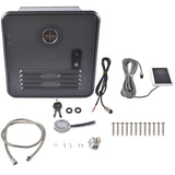 RV Tankless Water Heater 42000 BTU Gas Water Heater Remote Control 15"x15" Black 24291195