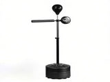 Black 64-81in Adjustable Free Standing Punching Bag Suction Cup Speed Reaction Bar Station for Home 59711389
