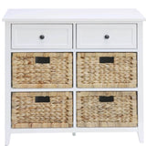 White 6-Drawer Console Cabinet B062P209185