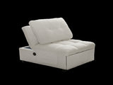 Single sofa bed without armrests, soft teddy fabric texture, skin-friendly, built-in USB charging W2941P393993