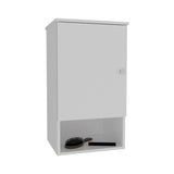 Medicine Cabinet 28.6" H, with 1 Door and 3 Shelves, White B097P250857
